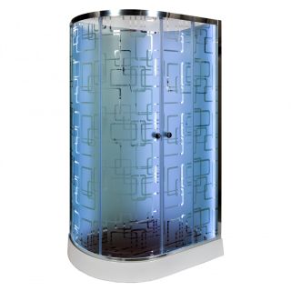 Душевая кабина Deto ЕМ1511 R N LED с гм. 110х80х208 см